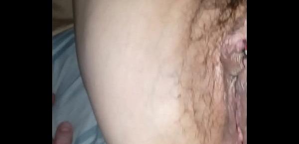  rimming and fingering wifes ass before fucking it while she is on the rag